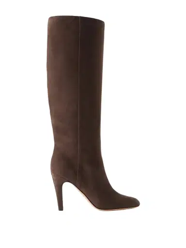 Ferragamo Nylu 95 Nubuck Knee Boots | Thumbnail 1 Ferragamo Nylu 95 Nubuck Knee Boots | Thumbnail 1