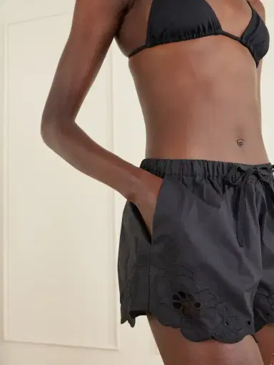 SIR. Klara Broderie-anglaise Cotton Mini Shorts | Thumbnail 4 SIR. Klara Broderie-anglaise Cotton Mini Shorts | Thumbnail 4