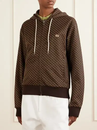 Wales Bonner Logo-embroidered Jacquard-knit Zip-up Hoodie | Thumbnail 3 Wales Bonner Logo-embroidered Jacquard-knit Zip-up Hoodie | Thumbnail 3