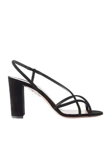 Aquazzura Horizon 85 Strap Suede Leather Sandal | Thumbnail 1 Aquazzura Horizon 85 Strap Suede Leather Sandal | Thumbnail 1