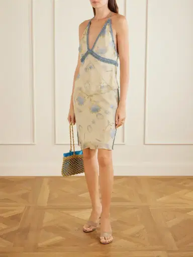 SIR. Cecile Ruffled Printed Chiffon Midi Skirt | Thumbnail 2 SIR. Cecile Ruffled Printed Chiffon Midi Skirt | Thumbnail 2