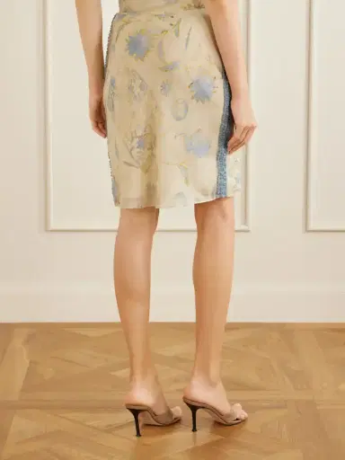 SIR. Cecile Ruffled Printed Chiffon Midi Skirt | Thumbnail 4 SIR. Cecile Ruffled Printed Chiffon Midi Skirt | Thumbnail 4