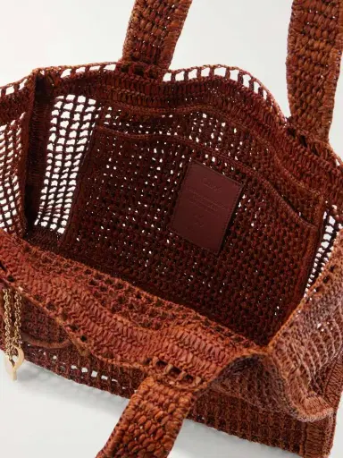 Chloé Summer Banana Leather-trimmed Raffia Tote | Thumbnail 6 Chloé Summer Banana Leather-trimmed Raffia Tote | Thumbnail 6