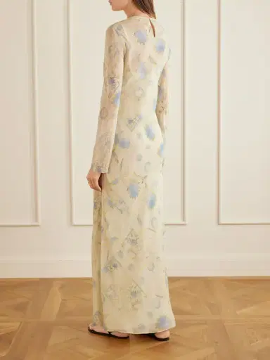 SIR. Cecile Floral-print Georgette Maxi Dress | Thumbnail 3 SIR. Cecile Floral-print Georgette Maxi Dress | Thumbnail 3