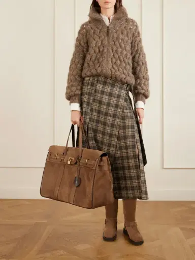 Brunello Cucinelli Suede Weekend Bag | Thumbnail 2 Brunello Cucinelli Suede Weekend Bag | Thumbnail 2