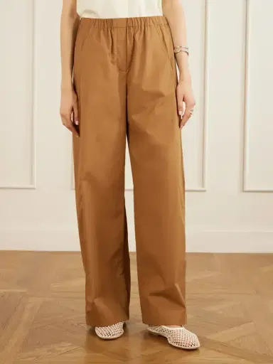 Theory Cotton-poplin Wide-leg Pants | Thumbnail 3 Theory Cotton-poplin Wide-leg Pants | Thumbnail 3
