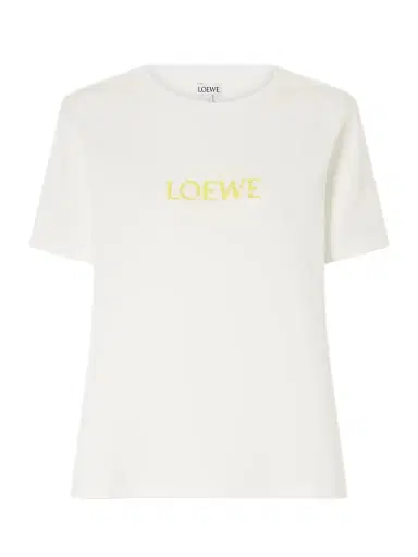 Loewe Anagram-embroidered Cotton-blend T-shirt | Thumbnail 1 Loewe Anagram-embroidered Cotton-blend T-shirt | Thumbnail 1
