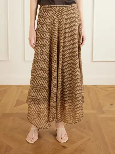 SIR. Cooper Asymmetric Printed Chiffon Maxi Skirt | Thumbnail 3 SIR. Cooper Asymmetric Printed Chiffon Maxi Skirt | Thumbnail 3