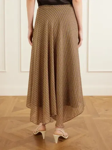 SIR. Cooper Asymmetric Printed Chiffon Maxi Skirt | Thumbnail 4 SIR. Cooper Asymmetric Printed Chiffon Maxi Skirt | Thumbnail 4