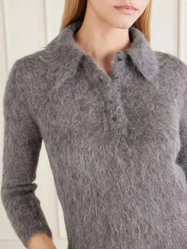Chloé Alpaca-blend Polo Sweater | Thumbnail 5 Chloé Alpaca-blend Polo Sweater | Thumbnail 5