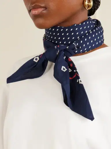 SKALL Juniper Printed Organic Cotton Scarf | Thumbnail 2 SKALL Juniper Printed Organic Cotton Scarf | Thumbnail 2
