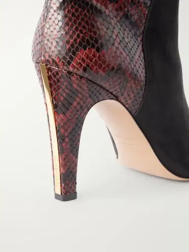 Ferragamo Nylu 95 Snake-effect Leather And Suede Boots | Thumbnail 5 Ferragamo Nylu 95 Snake-effect Leather And Suede Boots | Thumbnail 5