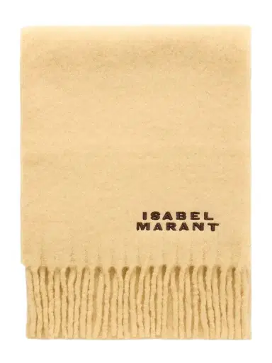 Isabel Marant Firny Fringed Embroidered Alpaca-blend Scarf | Thumbnail 1 Isabel Marant Firny Fringed Embroidered Alpaca-blend Scarf | Thumbnail 1