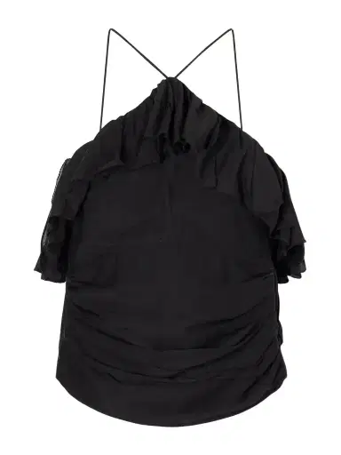 Marant Étoile Djimia Ruffled Cotton-blend Tank | Thumbnail 1 Marant Étoile Djimia Ruffled Cotton-blend Tank | Thumbnail 1