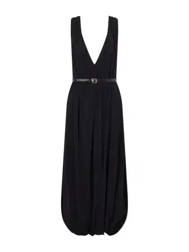 Loewe Draped Jersey Midi Dress | Thumbnail 1 Loewe Draped Jersey Midi Dress | Thumbnail 1