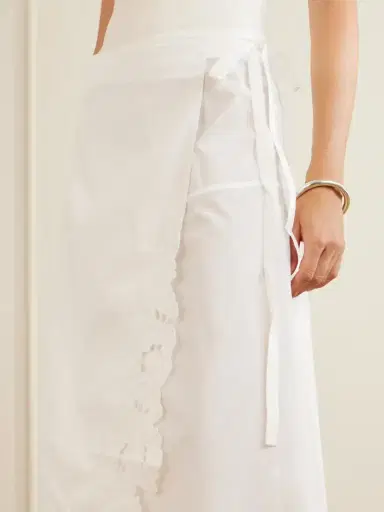 SIR. Klara Broderie Anglaise Cotton Midi Skirt | Thumbnail 5 SIR. Klara Broderie Anglaise Cotton Midi Skirt | Thumbnail 5