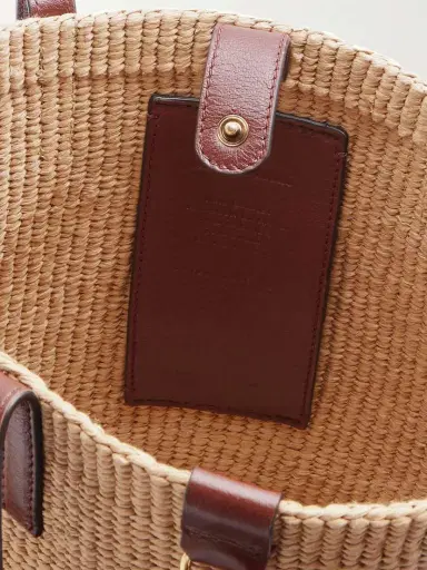 Chloé Leather-trimmed Raffia Tote Bag | Thumbnail 6 Chloé Leather-trimmed Raffia Tote Bag | Thumbnail 6