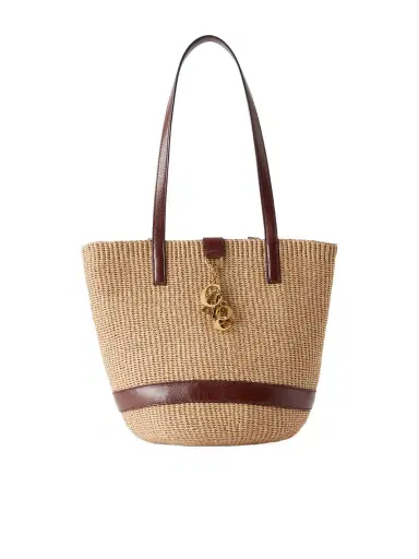 Chloé Leather-trimmed Raffia Tote Bag | Thumbnail 1 Chloé Leather-trimmed Raffia Tote Bag | Thumbnail 1