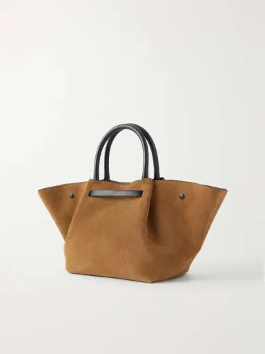 DeMellier The New York Midi Leather-trimmed Suede Tote | Thumbnail 4 DeMellier The New York Midi Leather-trimmed Suede Tote | Thumbnail 4