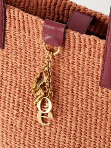 Chloé Leather-trimmed Raffia Tote Bag | Thumbnail 5 Chloé Leather-trimmed Raffia Tote Bag | Thumbnail 5