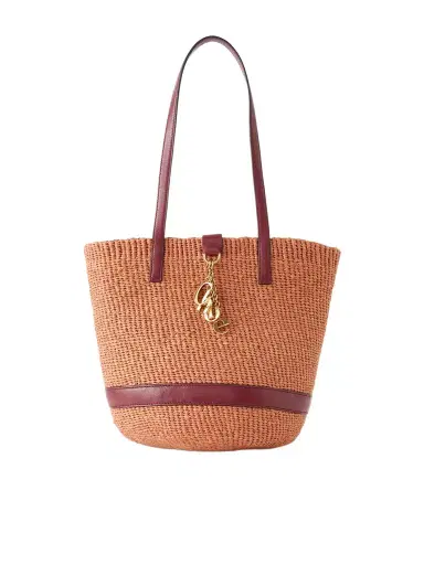 Chloé Leather-trimmed Raffia Tote Bag | Thumbnail 1 Chloé Leather-trimmed Raffia Tote Bag | Thumbnail 1