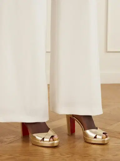 Christian Louboutin Cora 100 Leather Platform Sandals | Thumbnail 2 Christian Louboutin Cora 100 Leather Platform Sandals | Thumbnail 2