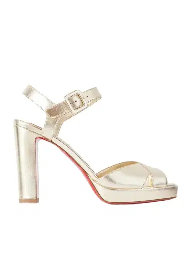 Christian Louboutin Cora 100 Leather Platform Sandals | Thumbnail 1 Christian Louboutin Cora 100 Leather Platform Sandals | Thumbnail 1