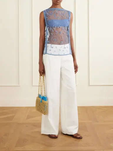 SIR. Leif Embroidered Tulle Top | Thumbnail 2 SIR. Leif Embroidered Tulle Top | Thumbnail 2