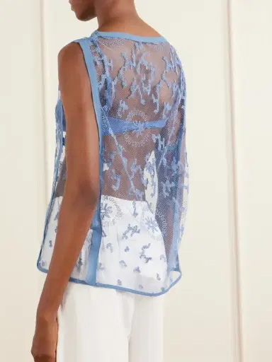 SIR. Leif Embroidered Tulle Top | Thumbnail 3 SIR. Leif Embroidered Tulle Top | Thumbnail 3