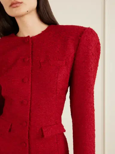 Magda Butrym Padded Bouclé Mini Dress | Thumbnail 4 Magda Butrym Padded Bouclé Mini Dress | Thumbnail 4