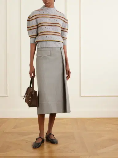 Marni Pleated Virgin-wool Midi Skirt | Thumbnail 2 Marni Pleated Virgin-wool Midi Skirt | Thumbnail 2