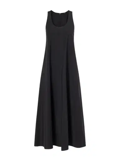 Theory Gathered Cotton And Nylon-blend Maxi Dress | Thumbnail 1 Theory Gathered Cotton And Nylon-blend Maxi Dress | Thumbnail 1