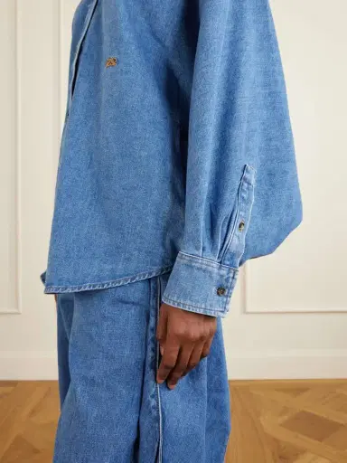 Loewe Logo-embroidered Denim Shirt | Thumbnail 5 Loewe Logo-embroidered Denim Shirt | Thumbnail 5