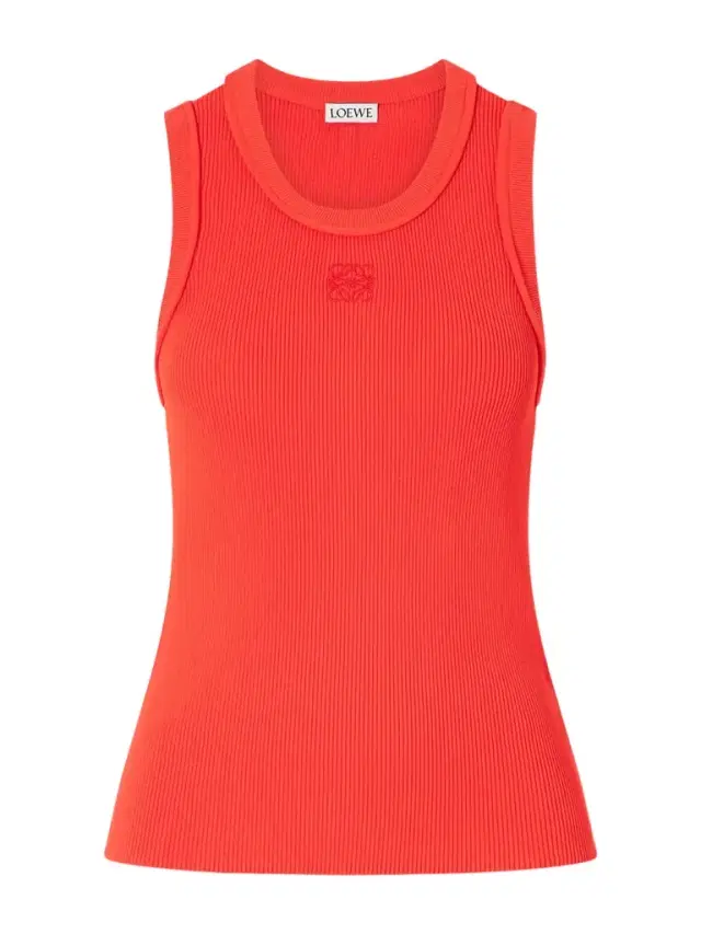 Anagram-embroidered Ribbed Tank Anagram-embroidered Ribbed Tank