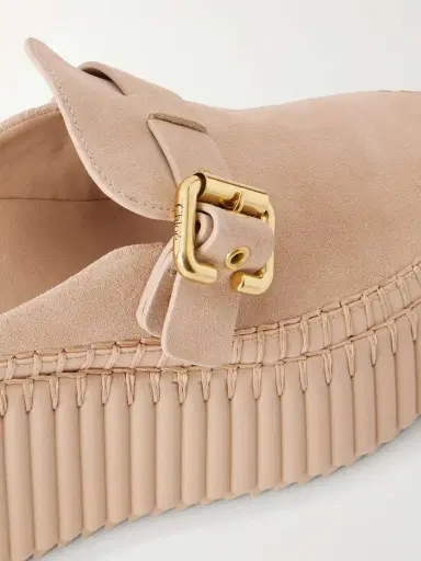 Chloé Nama Suede Platform Mules | Thumbnail 5 Chloé Nama Suede Platform Mules | Thumbnail 5