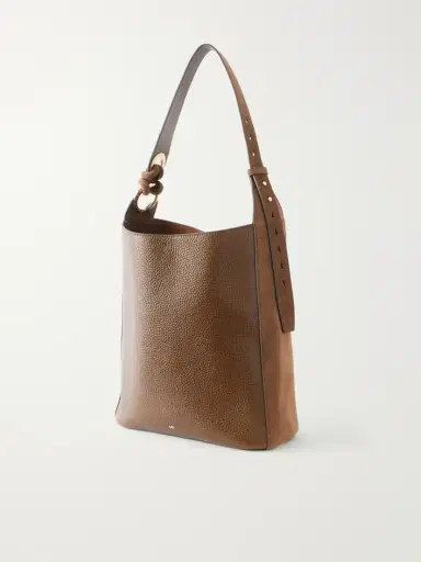 Anya Hindmarch Ringo Suede-trimmed Textured-leather Tote | Thumbnail 4 Anya Hindmarch Ringo Suede-trimmed Textured-leather Tote | Thumbnail 4