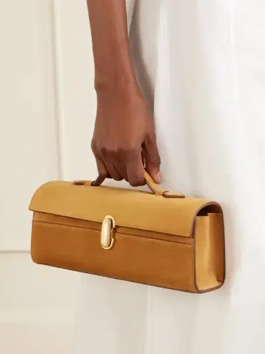 Savette Slim Symmetry Suede Clutch | Thumbnail 2 Savette Slim Symmetry Suede Clutch | Thumbnail 2