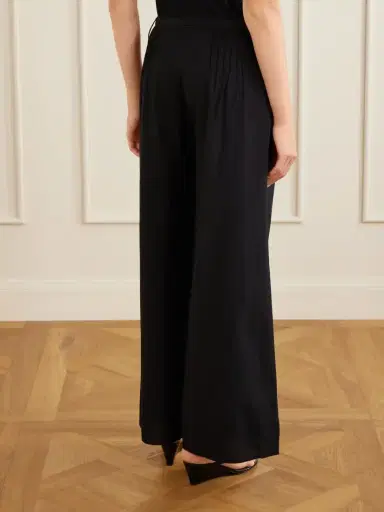 SIR. Beatrice Pintucked Cotton Wide-leg Pants | Thumbnail 4 SIR. Beatrice Pintucked Cotton Wide-leg Pants | Thumbnail 4