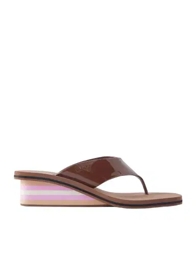 Chloé Swimming Cool Patent-leather Sandals | Thumbnail 1 Chloé Swimming Cool Patent-leather Sandals | Thumbnail 1
