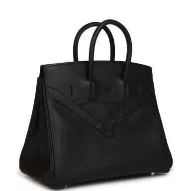 HERMÈS Hermes Birkin 25 Shadow Black Swift Palladium Hardware | Thumbnail 2 HERMÈS Hermes Birkin 25 Shadow Black Swift Palladium Hardware | Thumbnail 2