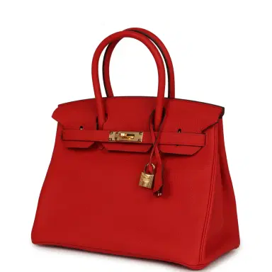 HERMÈS Hermes Birkin 30 Rouge de Coeur Togo Gold Hardware | Thumbnail 5 HERMÈS Hermes Birkin 30 Rouge de Coeur Togo Gold Hardware | Thumbnail 5