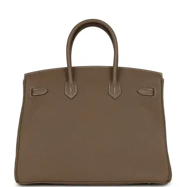 HERMÈS Hermes Birkin 35 Etoupe Togo Palladium Hardware | Thumbnail 4 HERMÈS Hermes Birkin 35 Etoupe Togo Palladium Hardware | Thumbnail 4