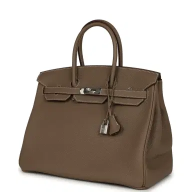 HERMÈS Hermes Birkin 35 Etoupe Togo Palladium Hardware | Thumbnail 5 HERMÈS Hermes Birkin 35 Etoupe Togo Palladium Hardware | Thumbnail 5