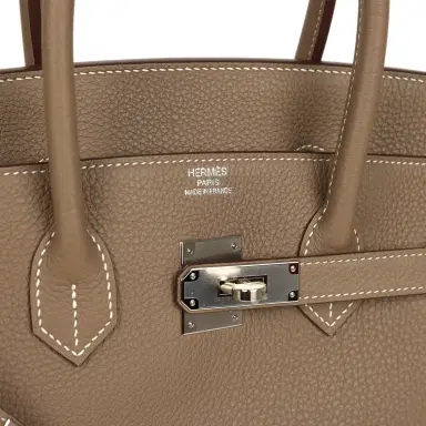 HERMÈS Hermes Birkin 35 Etoupe Togo Palladium Hardware | Thumbnail 7 HERMÈS Hermes Birkin 35 Etoupe Togo Palladium Hardware | Thumbnail 7