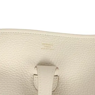 HERMÈS Hermes Evelyne III PM Craie Clemence Gold Hardware | Thumbnail 7 HERMÈS Hermes Evelyne III PM Craie Clemence Gold Hardware | Thumbnail 7