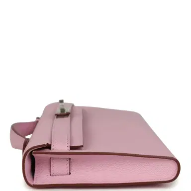 HERMÈS Hermes Kelly Cut Mauve Sylvestre Epsom Palladium Hardware | Thumbnail 4 HERMÈS Hermes Kelly Cut Mauve Sylvestre Epsom Palladium Hardware | Thumbnail 4
