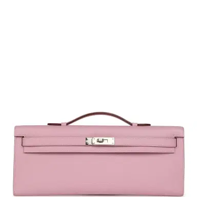 HERMÈS Hermes Kelly Cut Mauve Sylvestre Epsom Palladium Hardware | Thumbnail 1 HERMÈS Hermes Kelly Cut Mauve Sylvestre Epsom Palladium Hardware | Thumbnail 1