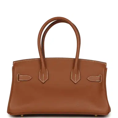 HERMÈS Pre-owned Hermes Shoulder Birkin Light 29 Gold Evercolor Gold Hardware | Thumbnail 4 HERMÈS Pre-owned Hermes Shoulder Birkin Light 29 Gold Evercolor Gold Hardware | Thumbnail 4