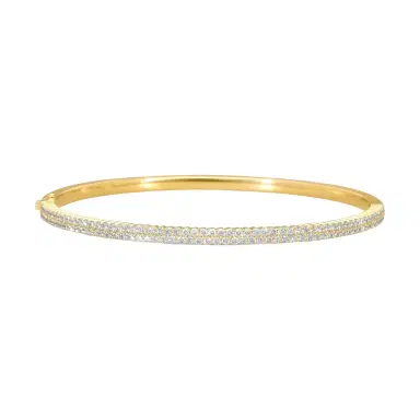 Mémoire Mémoire Paramount 18K Yellow Gold Double Row Diamond Bangle Bracelet by The Solist | Thumbnail 1 Mémoire Mémoire Paramount 18K Yellow Gold Double Row Diamond Bangle Bracelet by The Solist | Thumbnail 1
