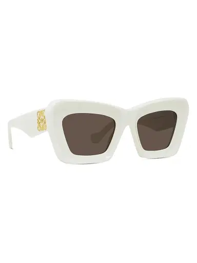 LOEWE Women's Anagram 51MM Cat-Eye Sunglasses - Brown | Thumbnail 8 LOEWE Women's Anagram 51MM Cat-Eye Sunglasses - Brown | Thumbnail 8